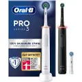 Oral-B Pro 3 Series 3 Duo Eltandbørste Black/White 8006540760765 Modsvarer: N/A