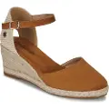 Refresh Refreshtil kvinder. 17077004-CAMEL Espadriller i læder 170770 brun (41), 5-8 cm, Ruskind, Spænder, Casual