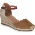 Xti Xtitil kvinder. 14074607-TAUPE Brune espadriller i læder 140746 (41), 5-8 cm, Ruskind, Spænder, Casual, Økologisk læder