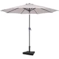 Vonroc Premium Stangparasol Recanti Ø300cm - inkl. □ Betonfod og overtræk - rund | Beige