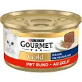 Gourmet Gold Mousse med oksekød vådfoder til katte (85 g)