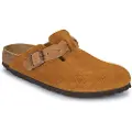 Birkenstock Birkenstocktil kvinder. 1026713 Boston Flettede træsko i brunt ruskind (36), Fast, Ingen, Casual