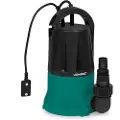Vonroc Dykpumpe - pumpe - Fladsugende - 400W | 6000l/t - med flyder & Sensorswitch | Pumper ned til 1 mm | max dybde på 7,0 m. | Til rent vand