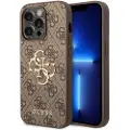 GUESS iPhone 15 Pro Max Guess 4G Big Metal Logo Hybrid Cover - Brun