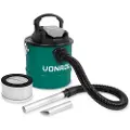 Vonroc Askestøvsuger - 20V | 12L | HEPA filter | Blæsefunktion | Til Pejs, Grill, Brændeovn | Solo | Ekskl. akku og oplader
