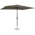 Vonroc Premium Stangparasol Rapallo 200x300cm - inkl. overtræk - rektanglær | Taupe