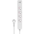 Savio Lz-11 Strømskinne Med 4 Udtag 1.5 M