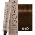 Schwarzkopf Schwarzkopf-Professional Haarfarver Igora-RoyalAbsolutes Permanent Anti-Age Color Creme 6-60 Mørkeblond Shoko Natur 60 ml (1.467,00 kr / 1 l)