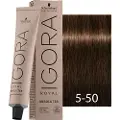 Schwarzkopf Schwarzkopf-Professional Haarfarver Igora-RoyalAbsolutes Permanent Anti-Age Color Creme 5-50 Lysebrun naturgylden 60 ml (1.467,00 kr / 1 l)