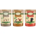 Lukullus Naturkost Portionsposer 6 x 300 g Mixpakke: Kanin & Kalkun / And & Kalv / Laks & Kylling