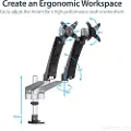 StarTech.com Dual Monitor Mount w/Full-Motion Arms
