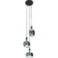 QAZQA Industriel pendellampe sort inkl. LED 3-lys dæmpbar - Facil