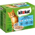 Kitekat portionsposer 48 x 85 g - Fiskekasse i gelé