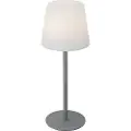 QAZQA Bordlampe grå genopladelig inkl. LED og lysdæmper IP54 - Jude