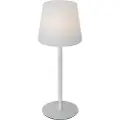 QAZQA Bordlampe hvid genopladelig inkl. LED og lysdæmper IP54 - Jude