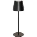 QAZQA Bordlampe sort inkl. dæmpbar og genopladelig LED IP54 - Murdock