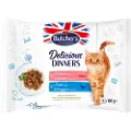Butcher's Delicious Dinners Cat 32 x 100 g - Mix: Laks, Ørred