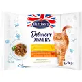 Butcher's Megapack Butcher's Delicious Dinners kat 64 x 100 g - Mix: Kylling, kylling og kalkun
