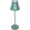 QAZQA Retro bordlampe mineralblå genopladelig IP44 - Granny