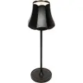 QAZQA Retro bordlampe sort genopladelig IP44 - Granny
