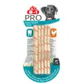 8In1 Pro Dental Twisted Sticks til små hunde kylling - Økonomipakke: 2 x 10 stk.