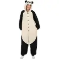 MOM Lille Panda Kigurumi Med Hætte Og Hale Kostume