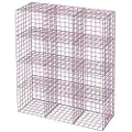 Loft 24 - Væghylde med 12 rum Metal Small Cup Rack - Rød - Hylder & opbevaring - - Homeroom