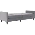 Dorel Home - Sovesofa med 3 sæder Presley - Grå - Sovesofaer - - Homeroom