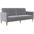 Dorel Home - Sofa 3-personers sovesofa Lilly - Grå - 3-pers. sofaer - - Homeroom