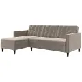 Dorel Home - 3-personers sovesofa med chaiselong Hartford - Grå - Sovesofaer - - Homeroom