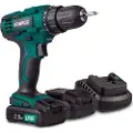 Vonroc Bore-/skruemaskine 20V – 40Nm | 2 Gear & 21 Momentindstillinger | Inkl. 2x 2.0Ah akku og oplader