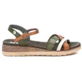 Xti Xtitil kvinder. 14284804-KAKI Sandaler 142848 grøn (37), 3-5 cm, Spænder, Casual