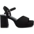 Xti Xtitil kvinder. 14147101-NEGRO Ms Antelina Læder Sandaler Sort (40), 5-8 cm, Ruskind, Spænder, Casual, Party