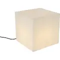QAZQA Smart udendørslampe hvid 38 cm firkantet inkl. LED A60 IP44 - Nura