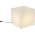 QAZQA Smart udendørslampe hvid 30 cm firkantet inkl. LED A60 IP44 - Nura