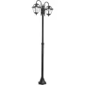 QAZQA Klassisk udendørs lanterne sort 235 cm 2-lys IP44 - Berta