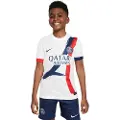 Nike Paris Saint-Germain 2024/25 Stadium Away Nike Dri-FIT-Replica-fodboldtrøje til større børn - hvid