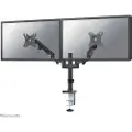 NeoMounts DS70-750BL2 mounting kit - full-motion adjustable dual arm - for 2 LCD displays - black