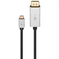 Goobay DisplayPort - USB-C - 2m - Grå
