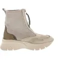 Hispanitas Hispanitastil kvinder. HI243628 Beige træningssko i læder (38), 3-5 cm, Lynlås, Casual