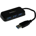 StarTech.com 4 Port Portable Superspeed Mini Usb 3.0 Hub Usb 3.2 Gen 1 (3.1 Gen 1) Type-a Usb 3.2 Gen 1 (3.1 Gen 1) Type-a