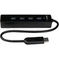 StarTech.com 4 Port Portable Superspeed Usb 3.0 Hub With Built-in Cable Usb 3.2 Gen 1 (3.1 Gen 1) Type-a Usb 3.2 Gen 1 (3.1 Gen 1) Type-a