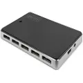 Digitus Da-70229 Interface Hub 480 Mbit/s Sort, Sølv Usb 2.0