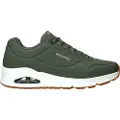 SKECHERS Skecherstil mænd. 52458 Træningssko Uno Stand On Air grøn (44), Fast, Blonder, Casual