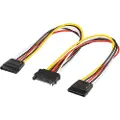 Goobay SATA Power Cable x2 - 0.20m