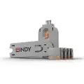 Lindy Port Blocker Usb Orange 4-pack