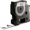 Dymo Tape D1 19mm Sort/hvid Permanent Polyester