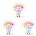 WiZ Connected Spot 4,7W GU10, Color & Tunable White, Wi-Fi, 3-pak