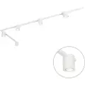 QAZQA Moderne skinnesystem hvidt med 5 spots 1-faset - Rondoo Up