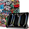 Mtp Products iPad Pro 11 (2024) Tri-Fold Series Smart Folio Cover - Graffiti
